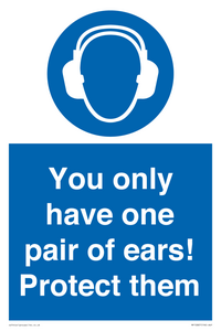 Mandatory: You only have one pair of ears! Protect them
